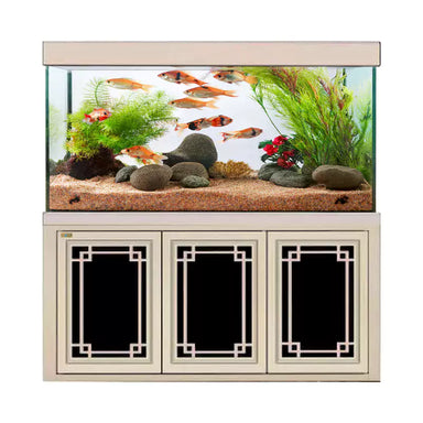 Aqua Dream 145 Gallon Tempered Glass Aquarium Silver Edition