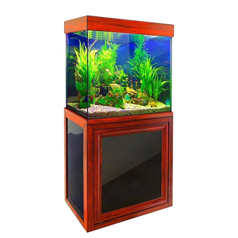 Aqua Dream 40 Gallon Tempered Glass Aquarium Redwood