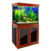 Aqua Dream 50 Gallon Tempered Glass Aquarium Redwood