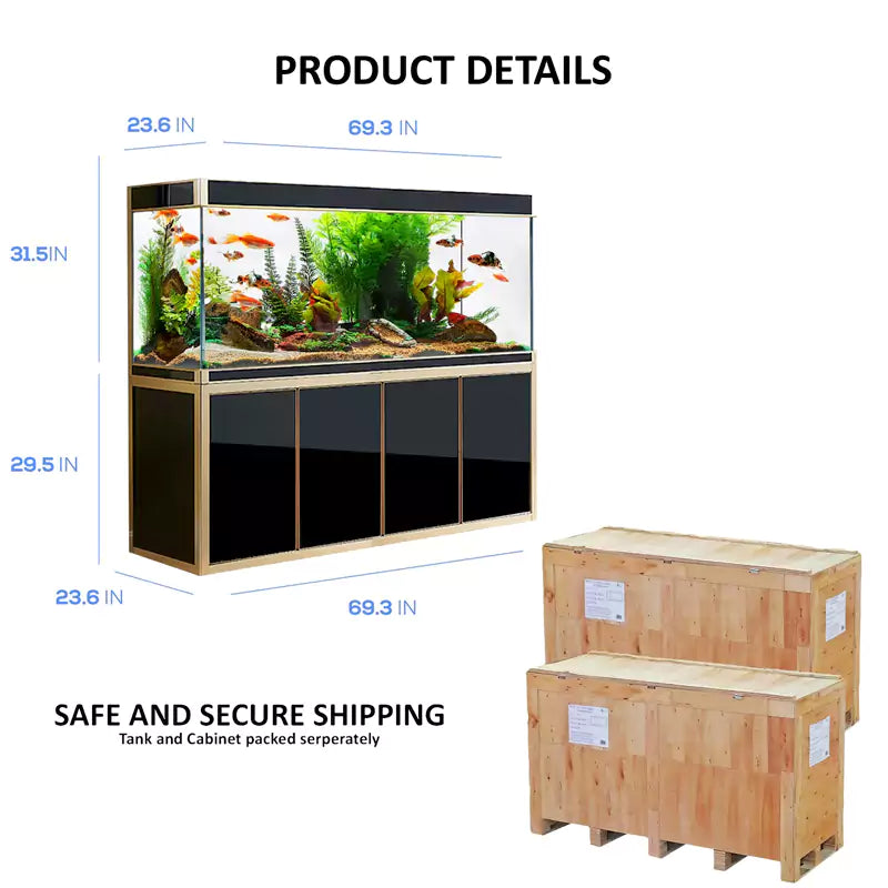 Aqua Dream 220 Gallon Tempered Glass Aquarium