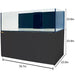 250 Gallon Coral Reef Aquarium Ultra Clear Glass Tank & Built in Sump All Black