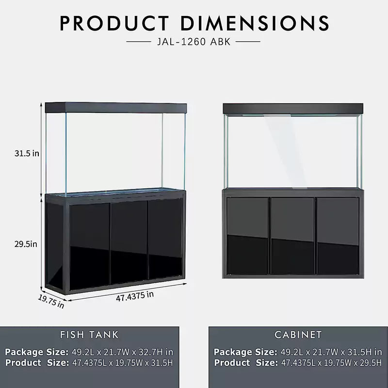 Aqua Dream 135 Gallon Tempered Glass Aquarium