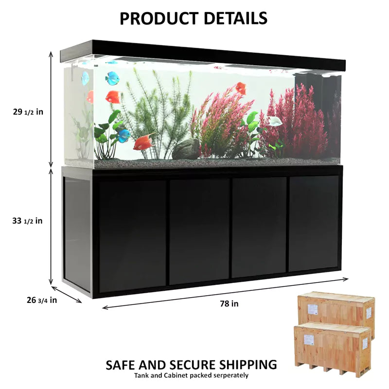 Aqua Dream 260 Gallon Tempered Glass Aquarium