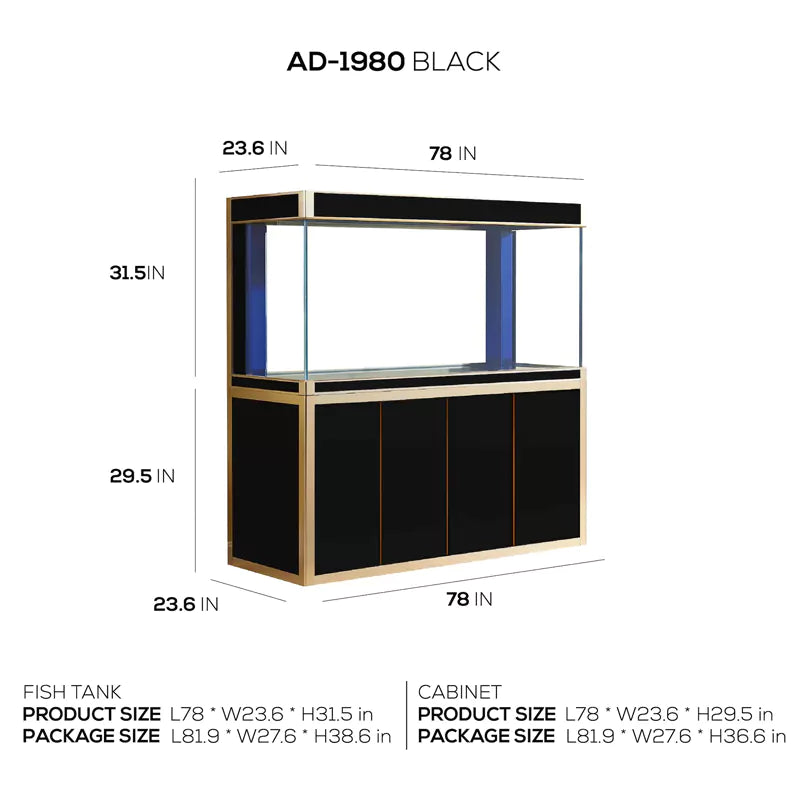 Aqua Dream 250 Gallon Tempered Glass Aquarium