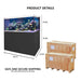 Aqua Dream 185 Gallon Coral Reef Aquarium Ultra Clear Glass Tank & Built in Sump