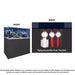 Aqua Dream 130 Gallon Coral Reef Aquarium Ultra Clear Glass Tank & Built in Sump All Black
