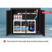 175 Gallon Plants Ranchu Aquarium with Ultra Clear Glass and Built in Sump All Black