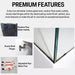 Aqua Dream 130 Gallon Coral Reef Aquarium Ultra Clear Glass Tank & Built in Sump All Black
