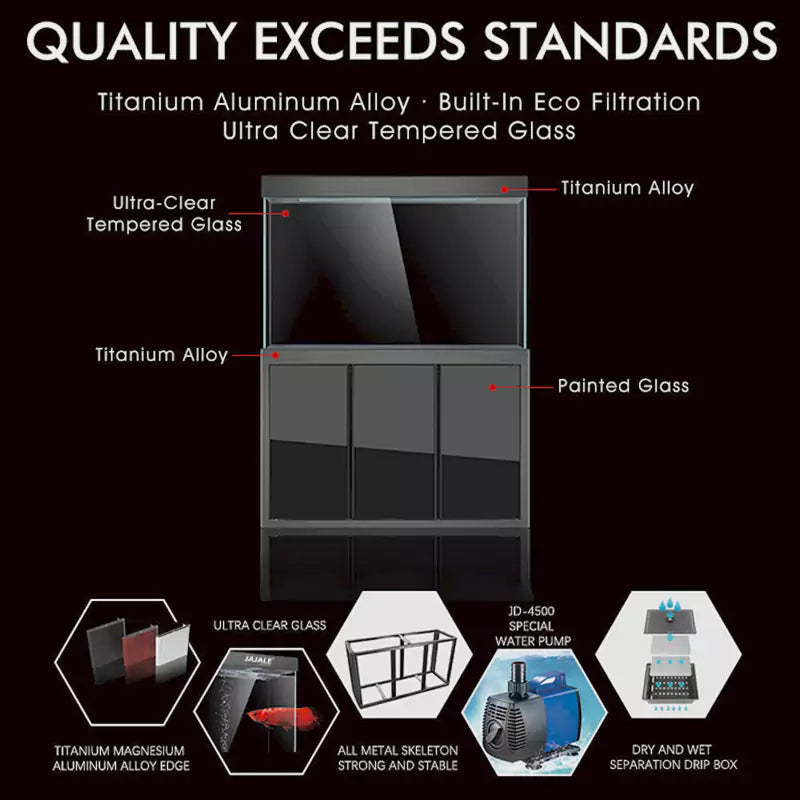 Aqua Dream 135 Gallon Tempered Glass Aquarium