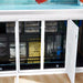 Aqua Dream 145 Gallon Tempered Glass Aquarium White and Silver