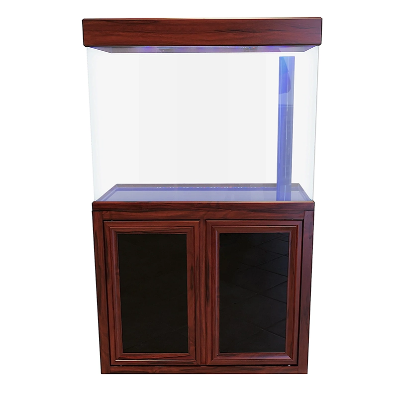 Aqua Dream 50 Gallon Tempered Glass Aquarium Redwood