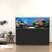 220 Gallon Coral Reef Aquarium Ultra Clear Glass Tank & Built in Sump All Black