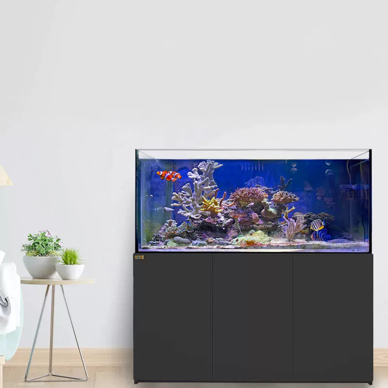 Aqua Dream 185 Gallon Coral Reef Aquarium Ultra Clear Glass Tank & Built in Sump