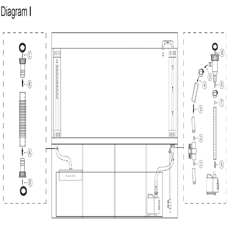 Aqua Dream 175 Gallon Tempered Glass Aquarium